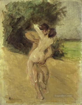 Max Liebermann Painting - love scene 1926 Max Liebermann German Impressionism
